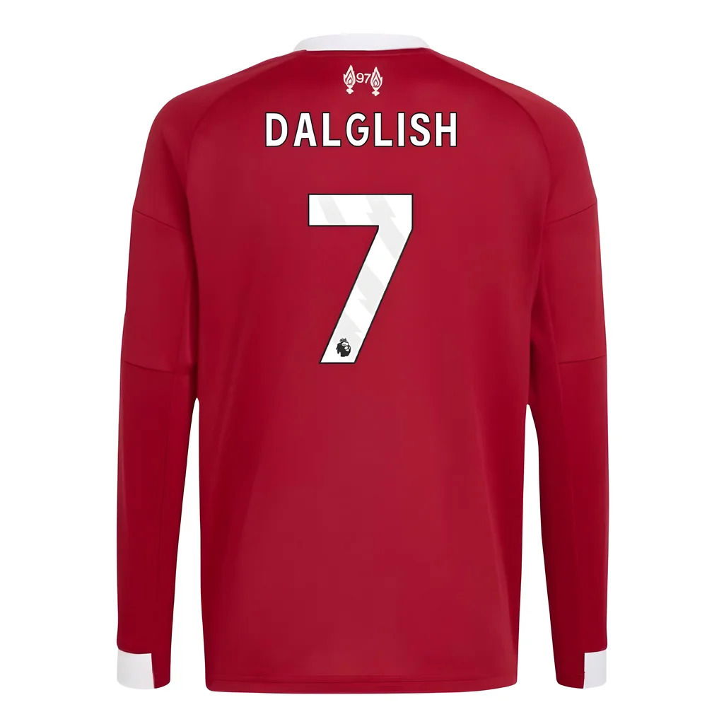 2025-2026 Liverpool Long Sleeve Home Shirt (Kids) (Dalglish 7)