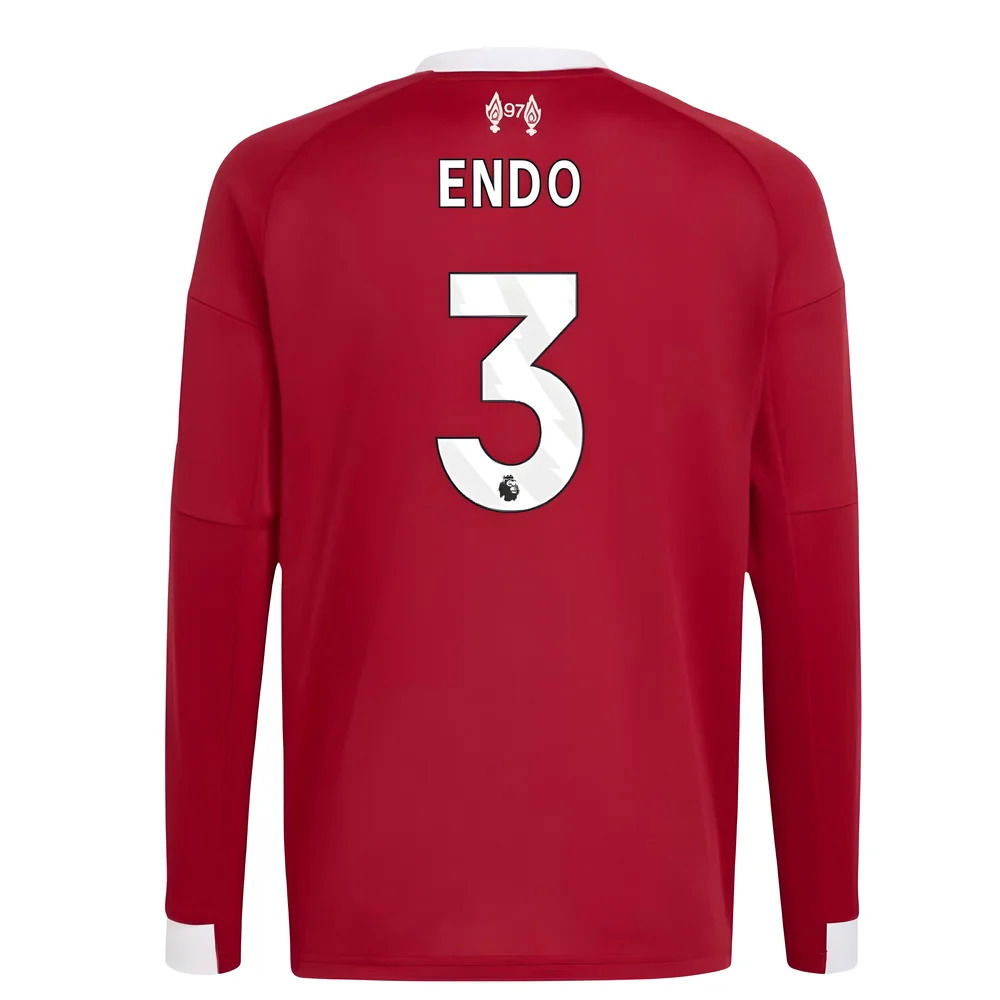 2025-2026 Liverpool Long Sleeve Home Shirt (Kids) (Endo 3)