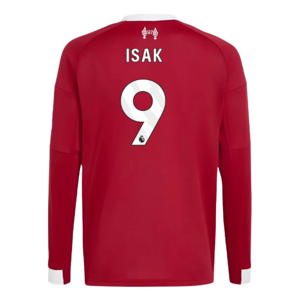 2025-2026 Liverpool Long Sleeve Home Shirt (Kids) (Isak 9)