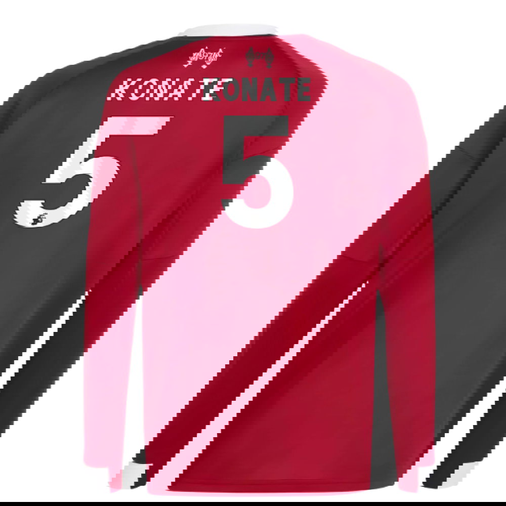 2025-2026 Liverpool Long Sleeve Home Shirt (Kids) (Konate 5)