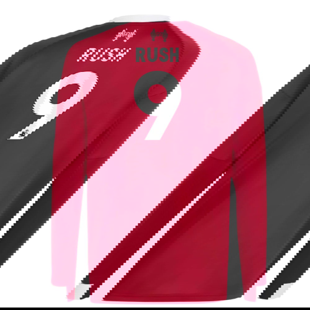 2025-2026 Liverpool Long Sleeve Home Shirt (Kids) (Rush 9)