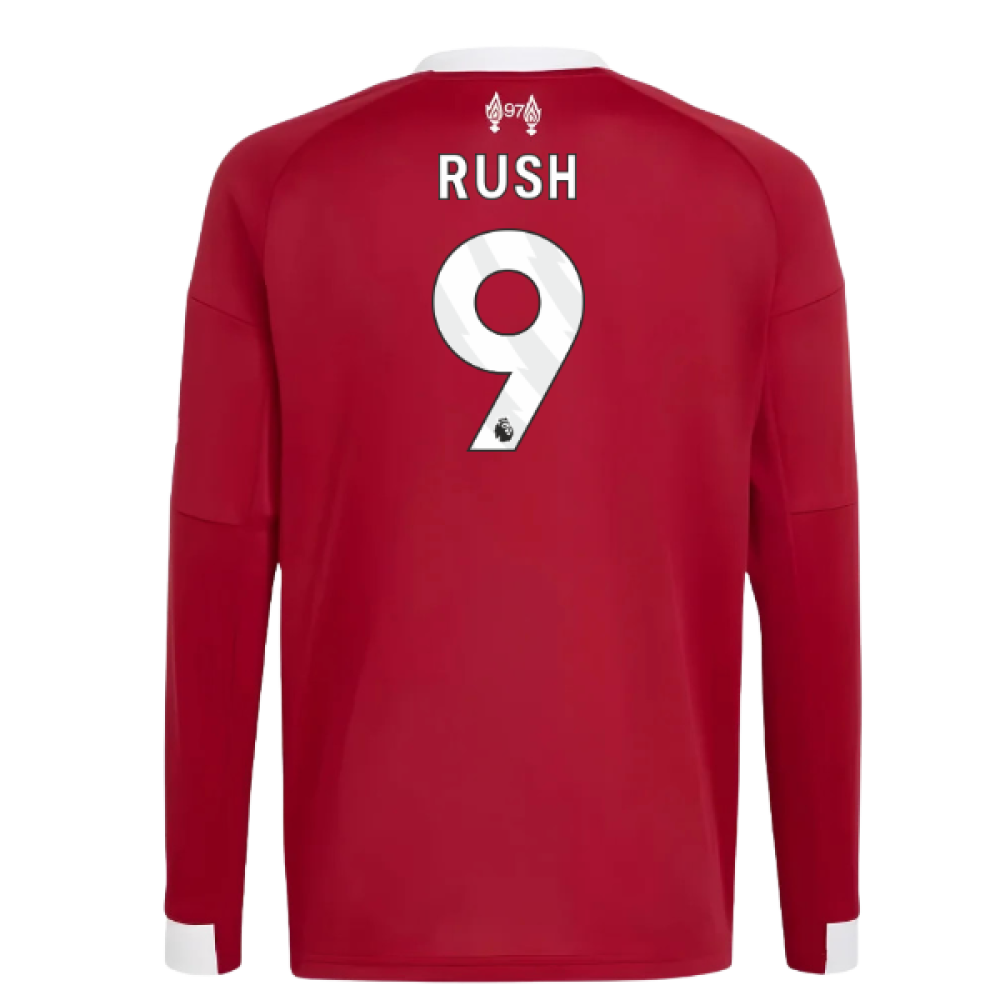 2025-2026 Liverpool Long Sleeve Home Shirt (Kids) (Rush 9)