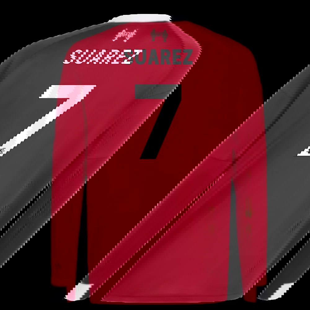 2025-2026 Liverpool Long Sleeve Home Shirt (Kids) (Suarez 7)