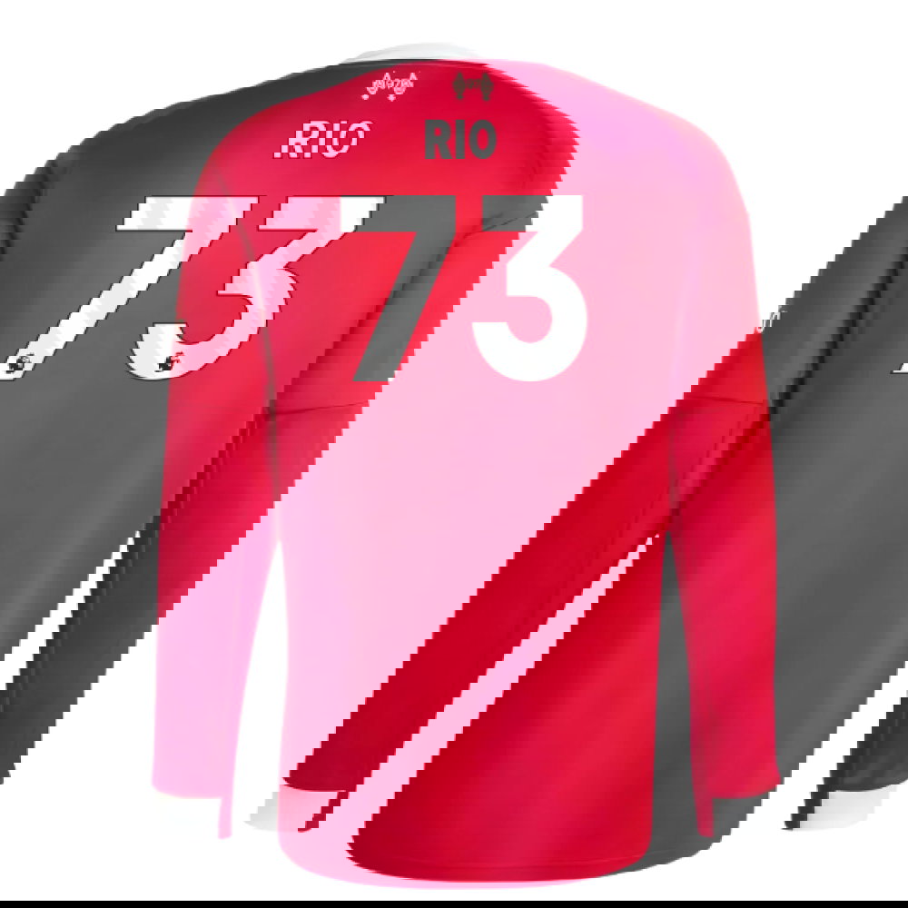 2025-2026 Liverpool Long Sleeve Home Shirt (Rio 73)