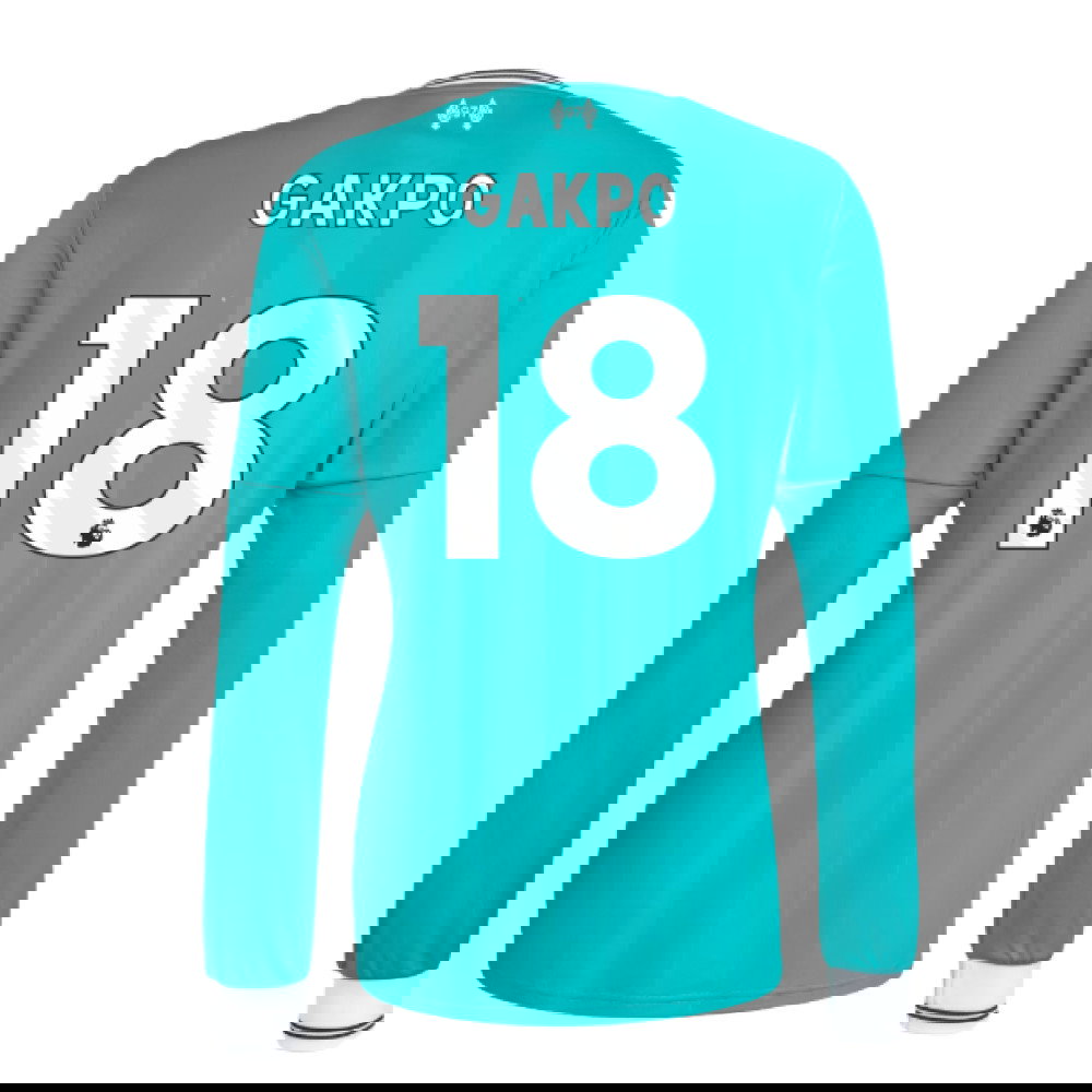 2025-2026 Liverpool Long Sleeve Third Shirt (Gakpo 18)