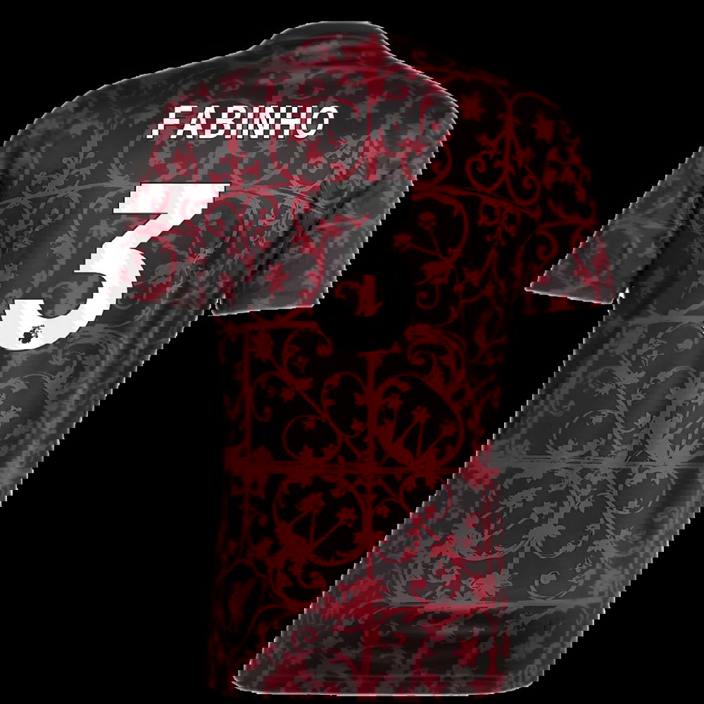 2025-2026 Liverpool Pre-Match Shirt (Black) (Fabinho 3)