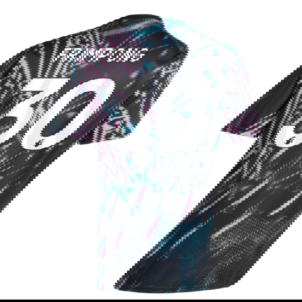 2025-2026 Liverpool Pre Match Shirt (Black) (Frimpong 30)