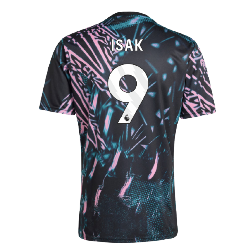 2025-2026 Liverpool Pre Match Shirt (Black) (Isak 9)