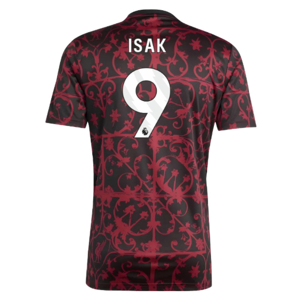 2025-2026 Liverpool Pre-Match Shirt (Black) (Isak 9)