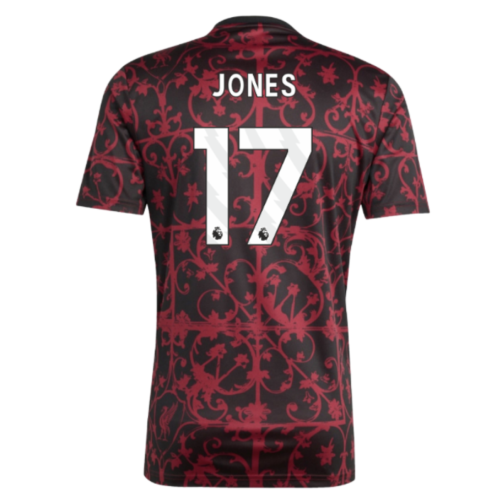 2025-2026 Liverpool Pre-Match Shirt (Black) (Jones 17)