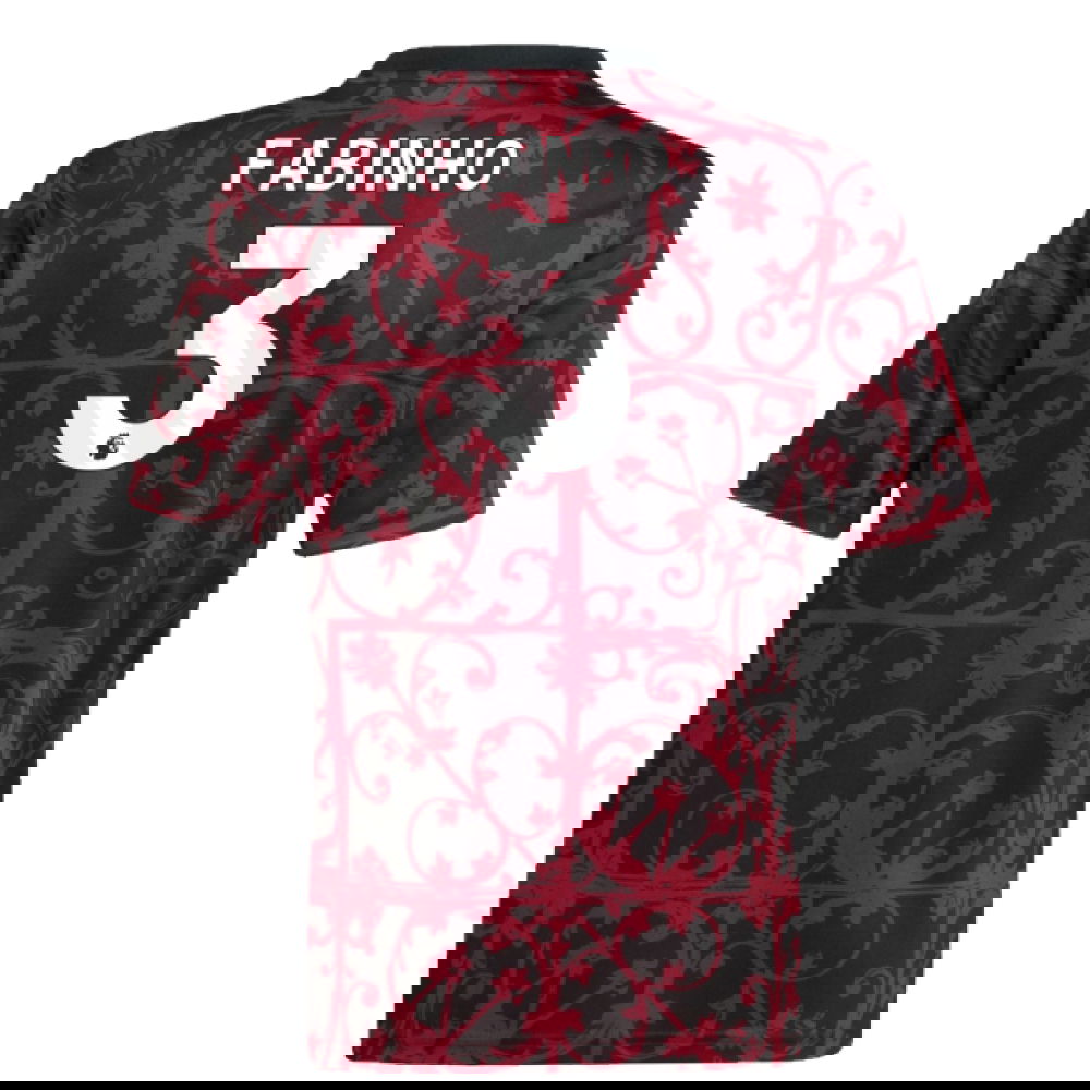 2025-2026 Liverpool Pre-Match Shirt (Black) - Kids (Fabinho 3)