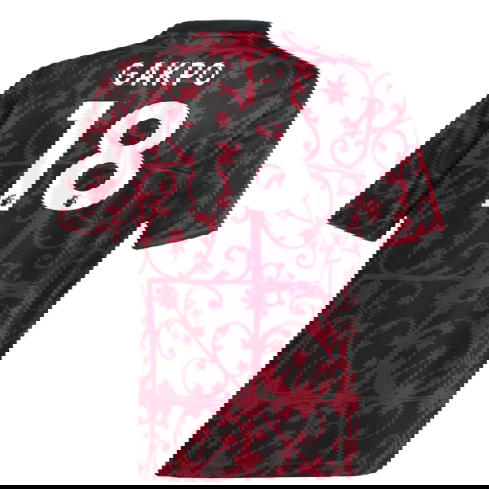 2025-2026 Liverpool Pre-Match Shirt (Black) - Kids (Gakpo 18)