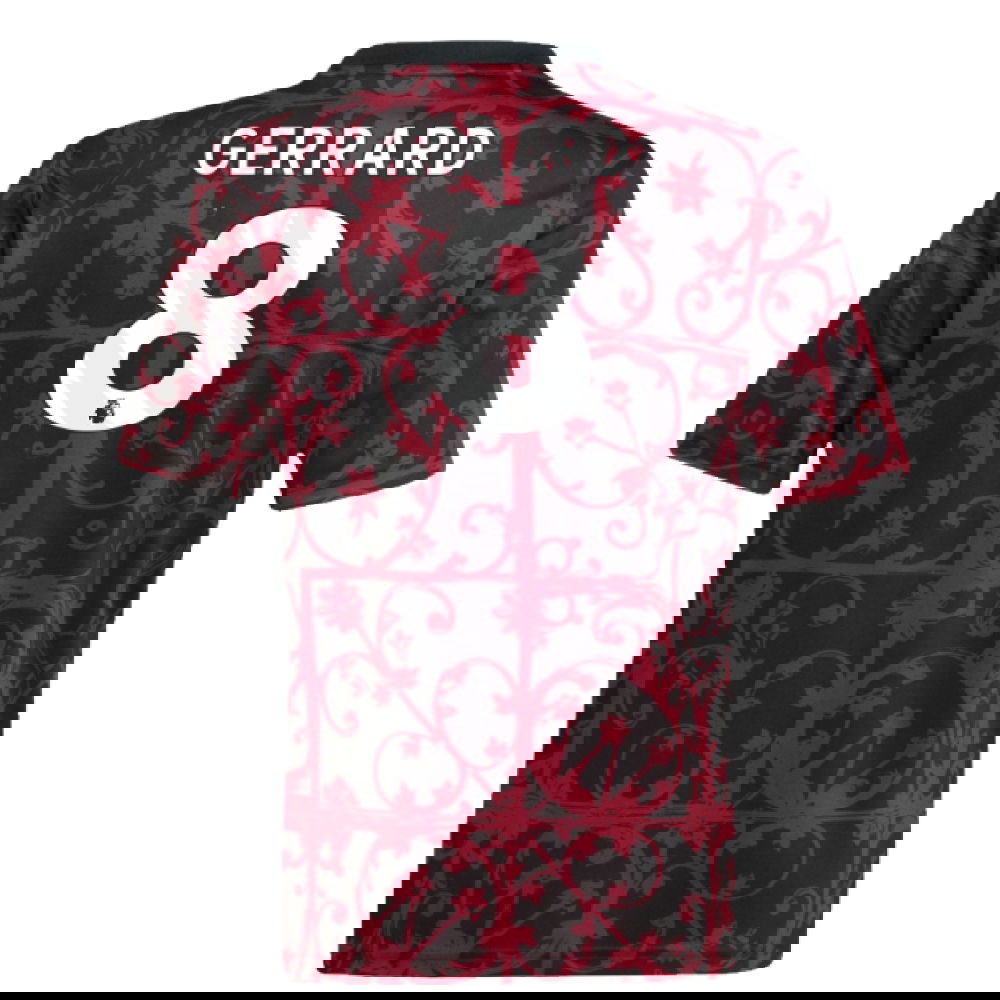 2025-2026 Liverpool Pre-Match Shirt (Black) - Kids (Gerrard 8)