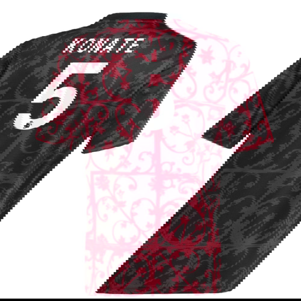 2025-2026 Liverpool Pre-Match Shirt (Black) - Kids (Konate 5)