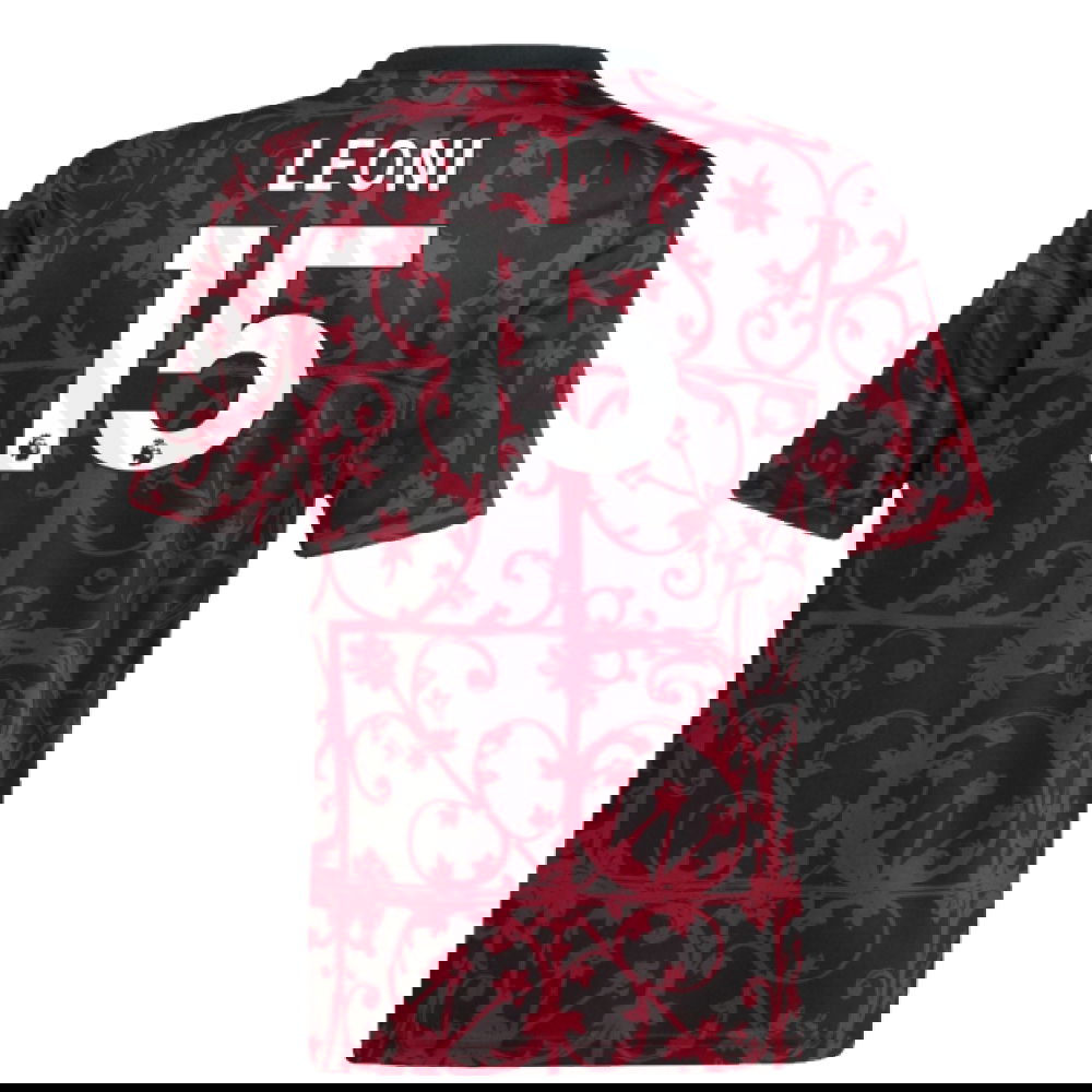 2025-2026 Liverpool Pre-Match Shirt (Black) - Kids (Leoni 15)