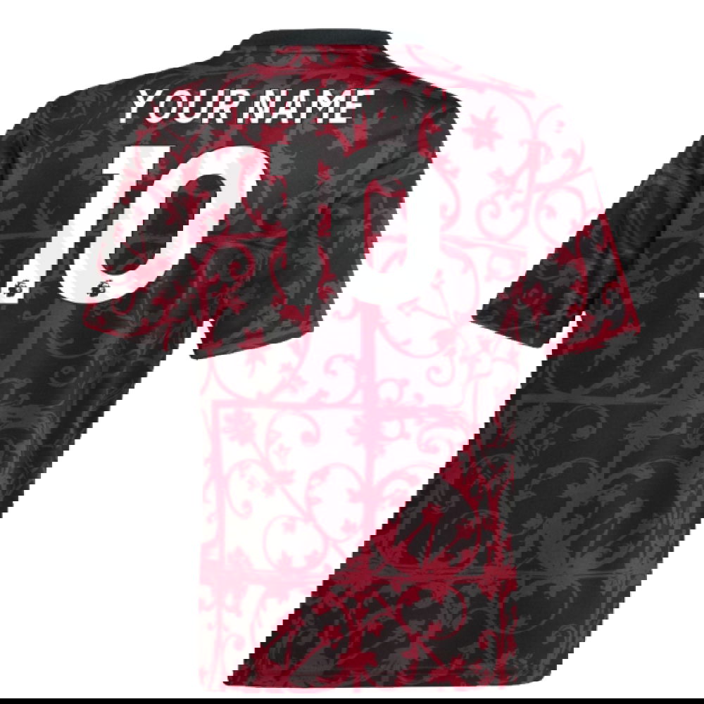 2025-2026 Liverpool Pre-Match Shirt (Black) - Kids (Your Name)