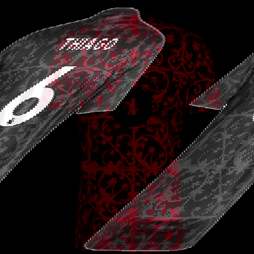 2025-2026 Liverpool Pre-Match Shirt (Black) (Thiago 6)