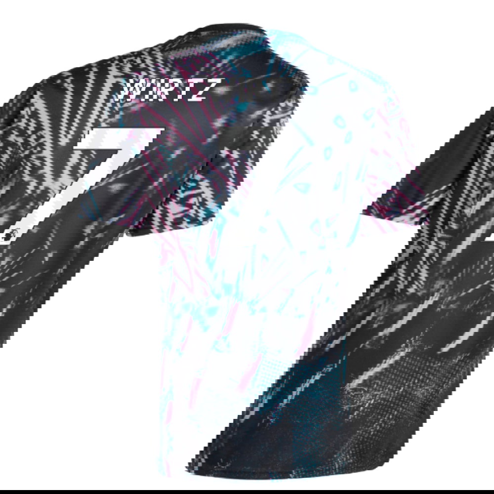 2025-2026 Liverpool Pre Match Shirt (Black) (Wirtz 7)