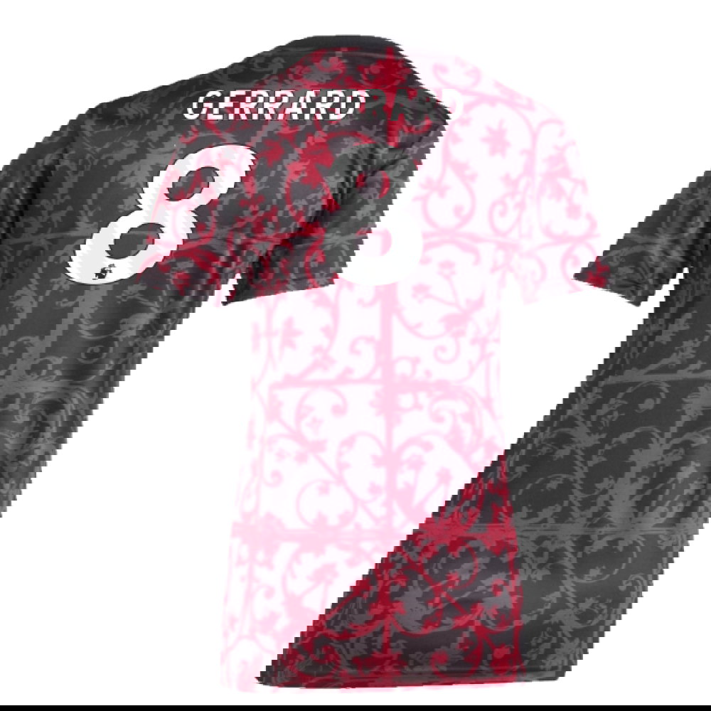 2025-2026 Liverpool Pre-Match Shirt (Black) - Womens (Gerrard 8)