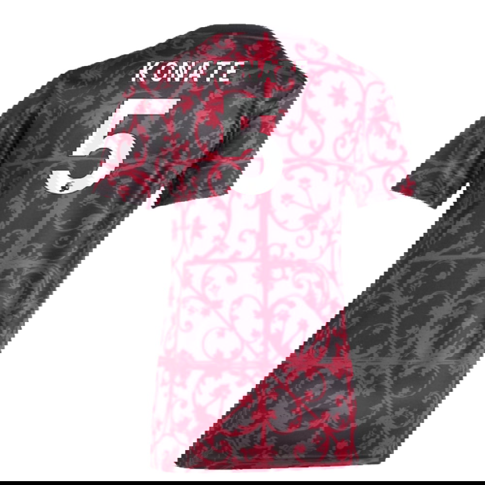 2025-2026 Liverpool Pre-Match Shirt (Black) - Womens (Konate 5)