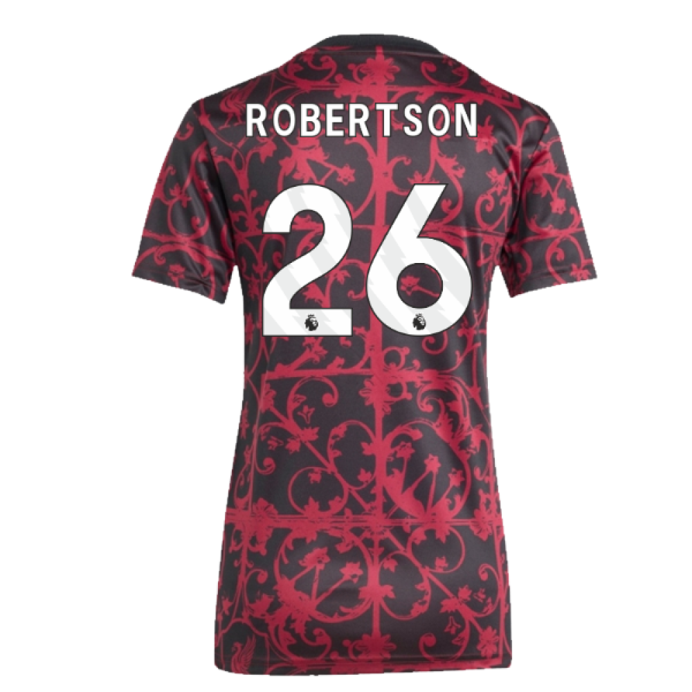 2025-2026 Liverpool Pre-Match Shirt (Black) - Womens (Robertson 26)