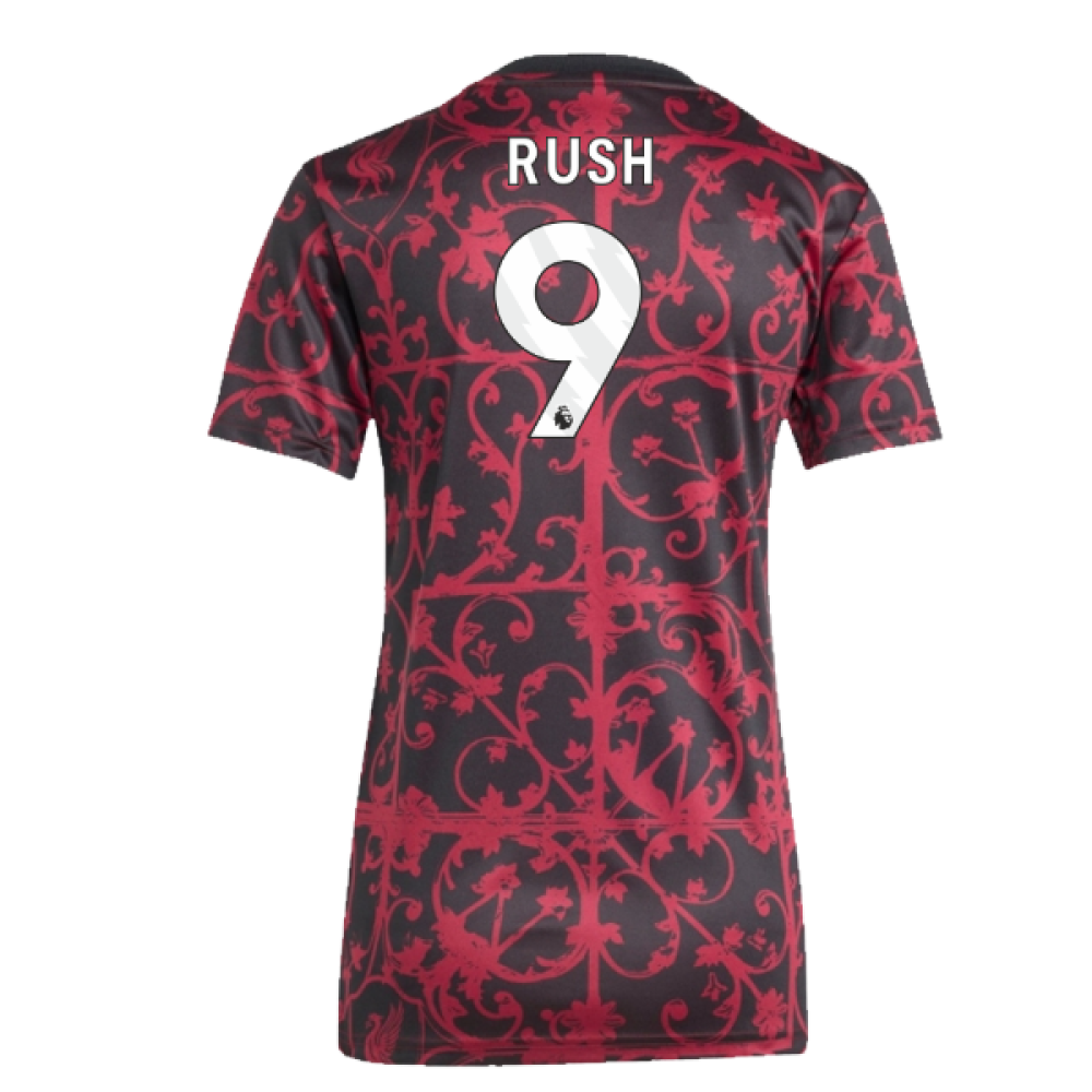 2025-2026 Liverpool Pre-Match Shirt (Black) - Womens (Rush 9)