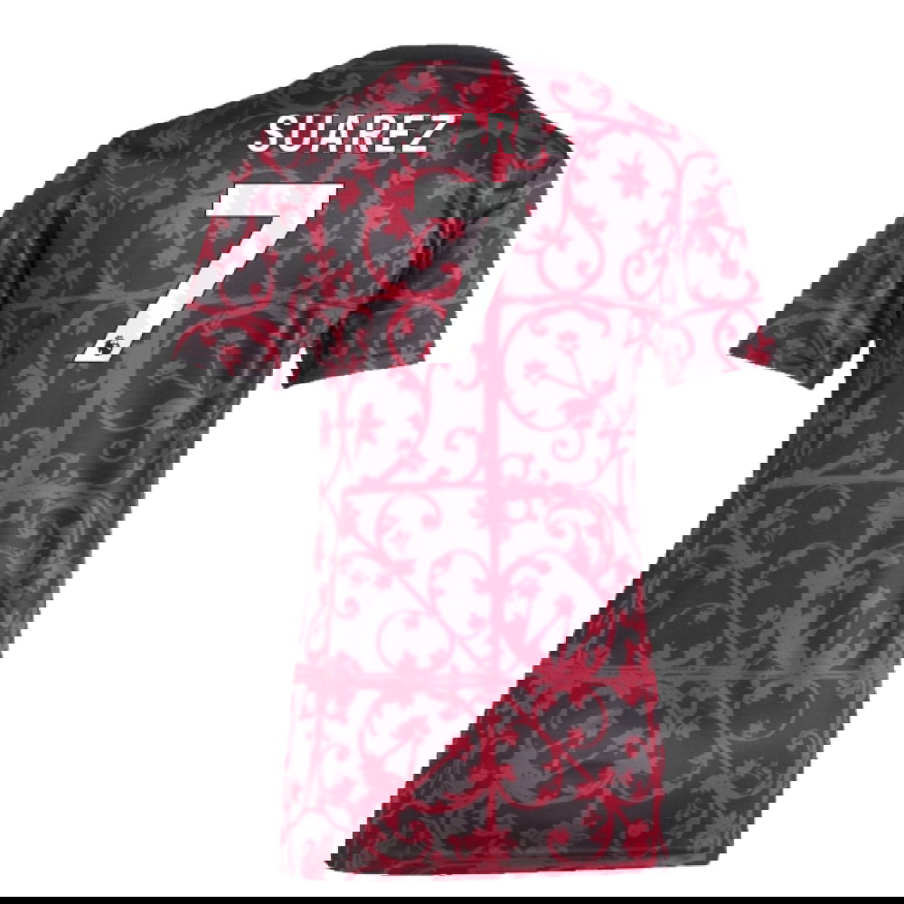 2025-2026 Liverpool Pre-Match Shirt (Black) - Womens (Suarez 7)