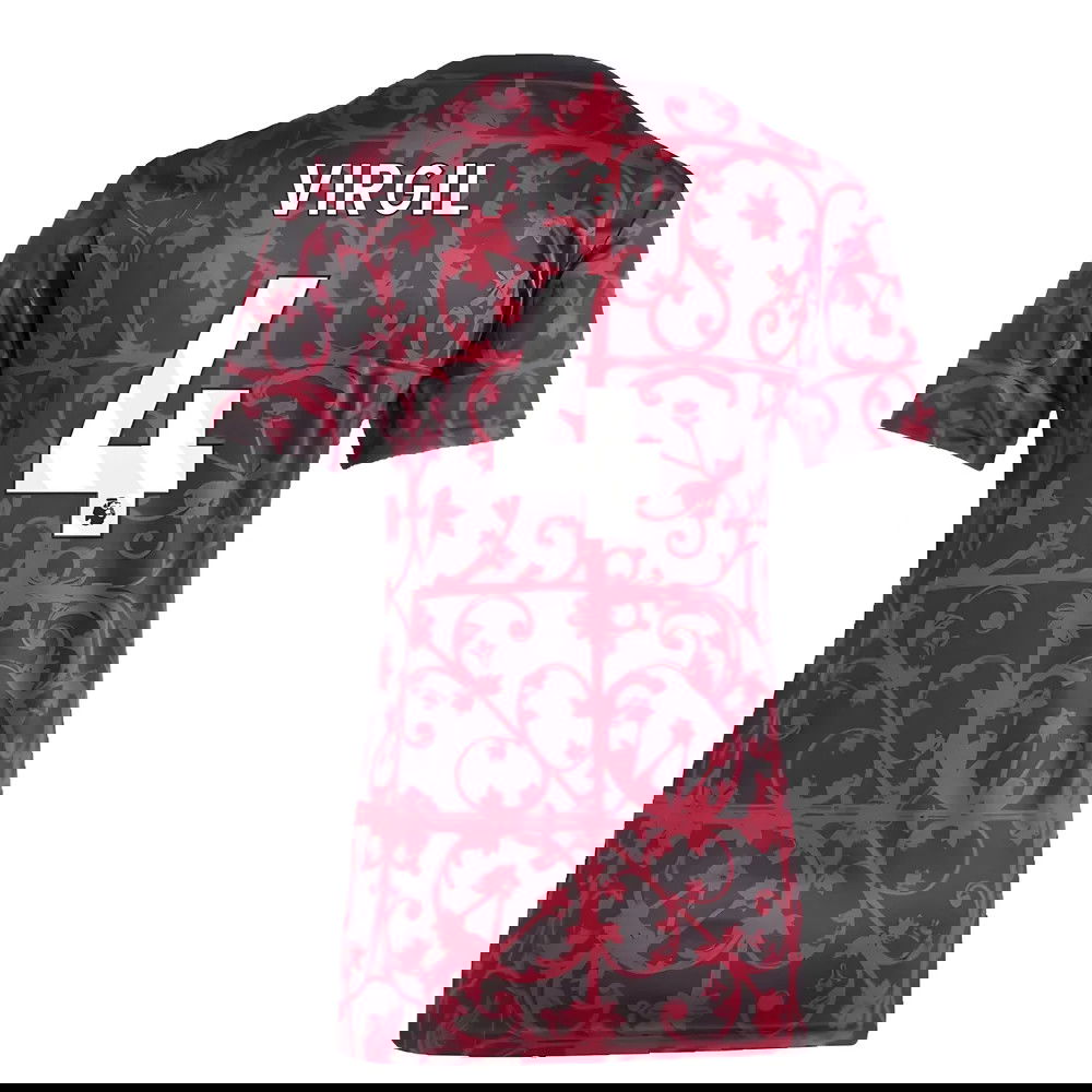 2025-2026 Liverpool Pre-Match Shirt (Black) - Womens (Virgil 4)