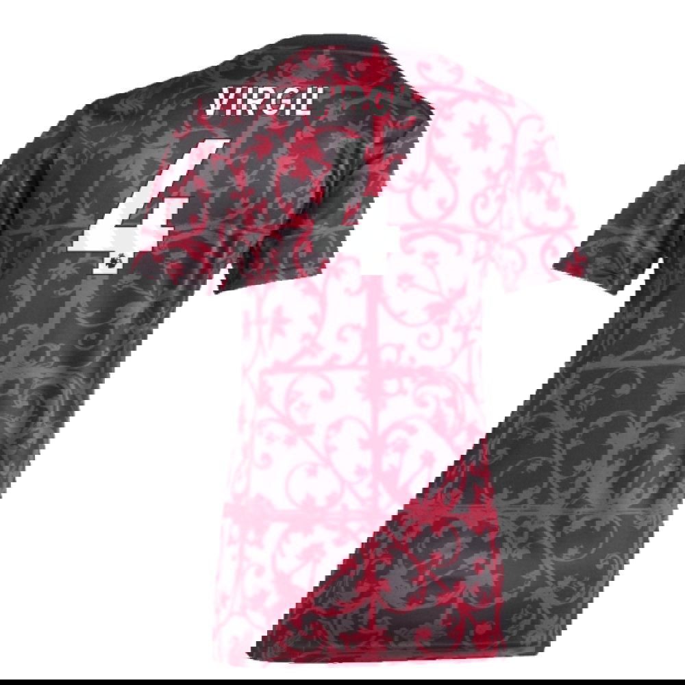 2025-2026 Liverpool Pre-Match Shirt (Black) - Womens (Virgil 4)