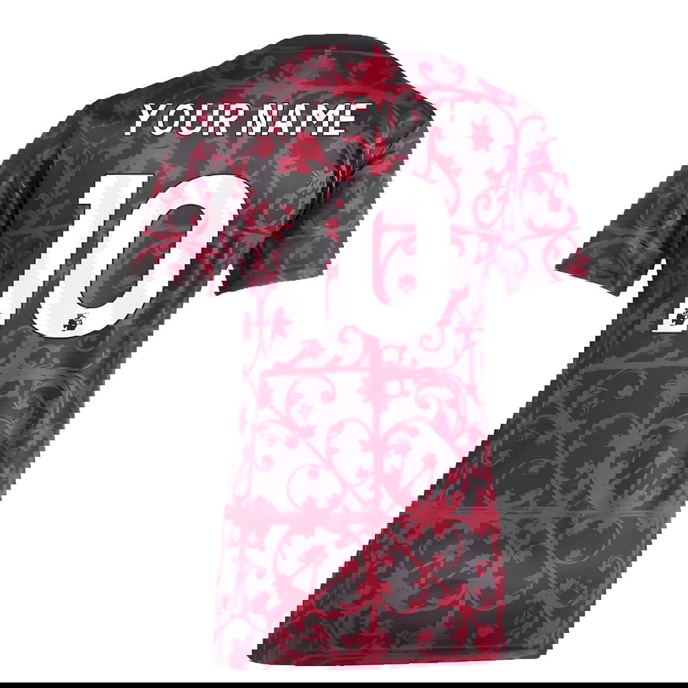 2025-2026 Liverpool Pre-Match Shirt (Black) - Womens (Your Name)