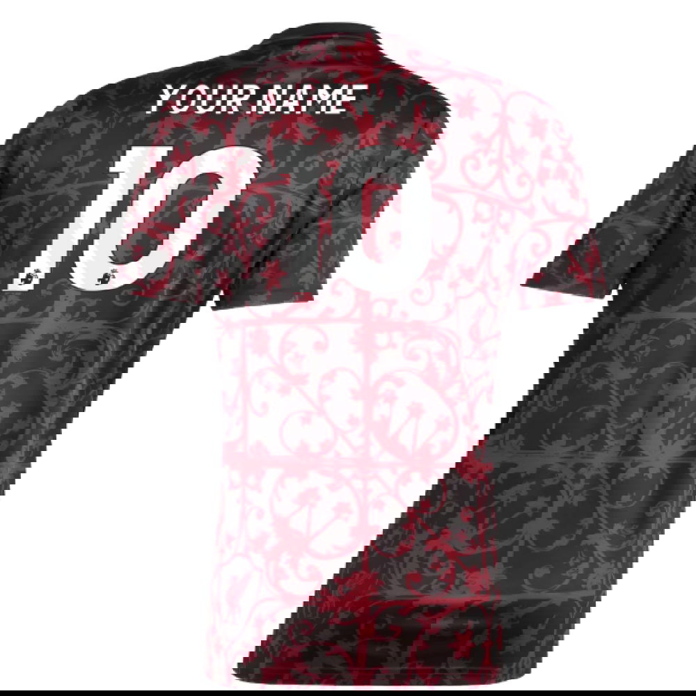 2025-2026 Liverpool Pre-Match Shirt (Black) (Your Name)