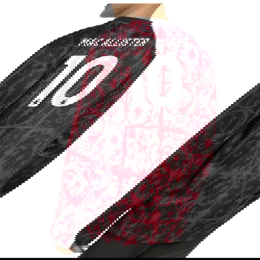 2025-2026 Liverpool Pre-Match Warm Top (Black) (Mac Allister 10)