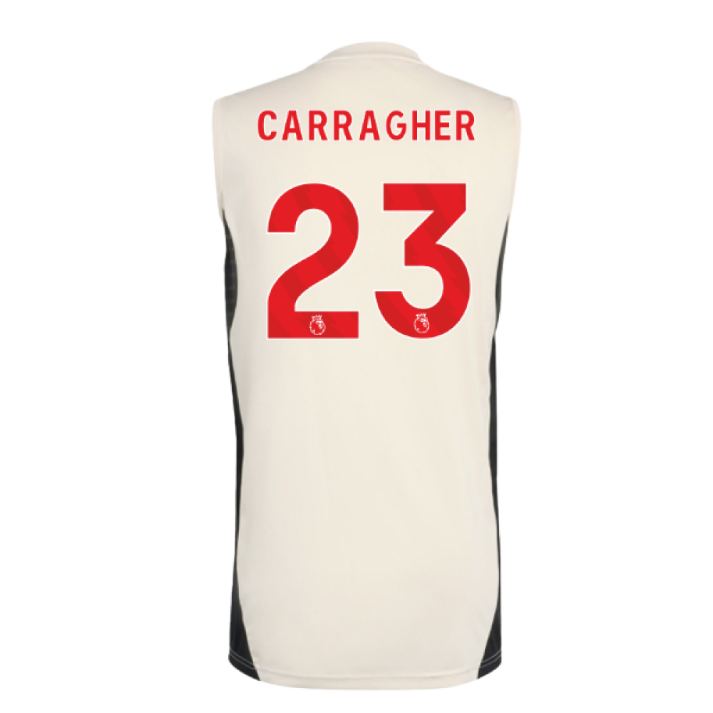 2025-2026 Liverpool Sleeveless Jersey (White) (Carragher 23)