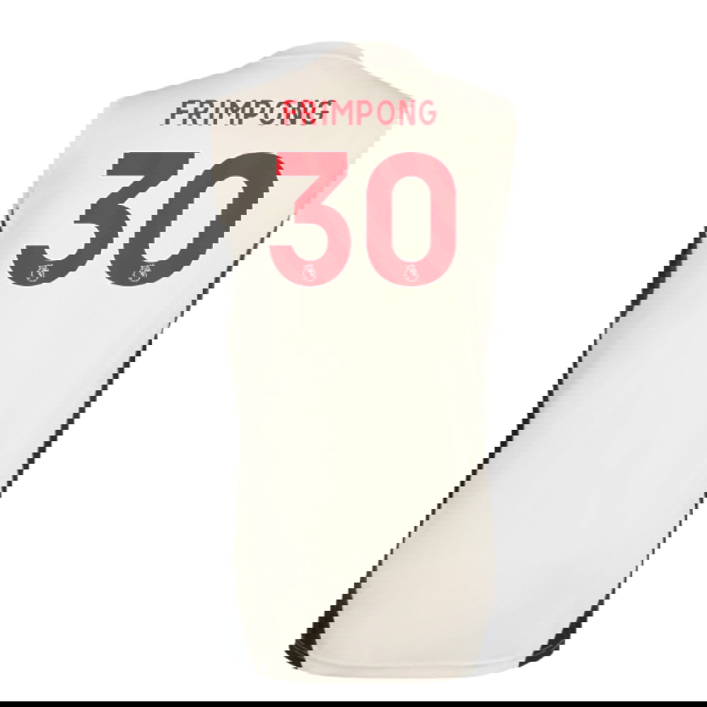 2025-2026 Liverpool Sleeveless Jersey (White) (Frimpong 30)