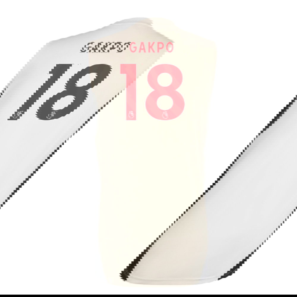 2025-2026 Liverpool Sleeveless Jersey (White) (Gakpo 18)