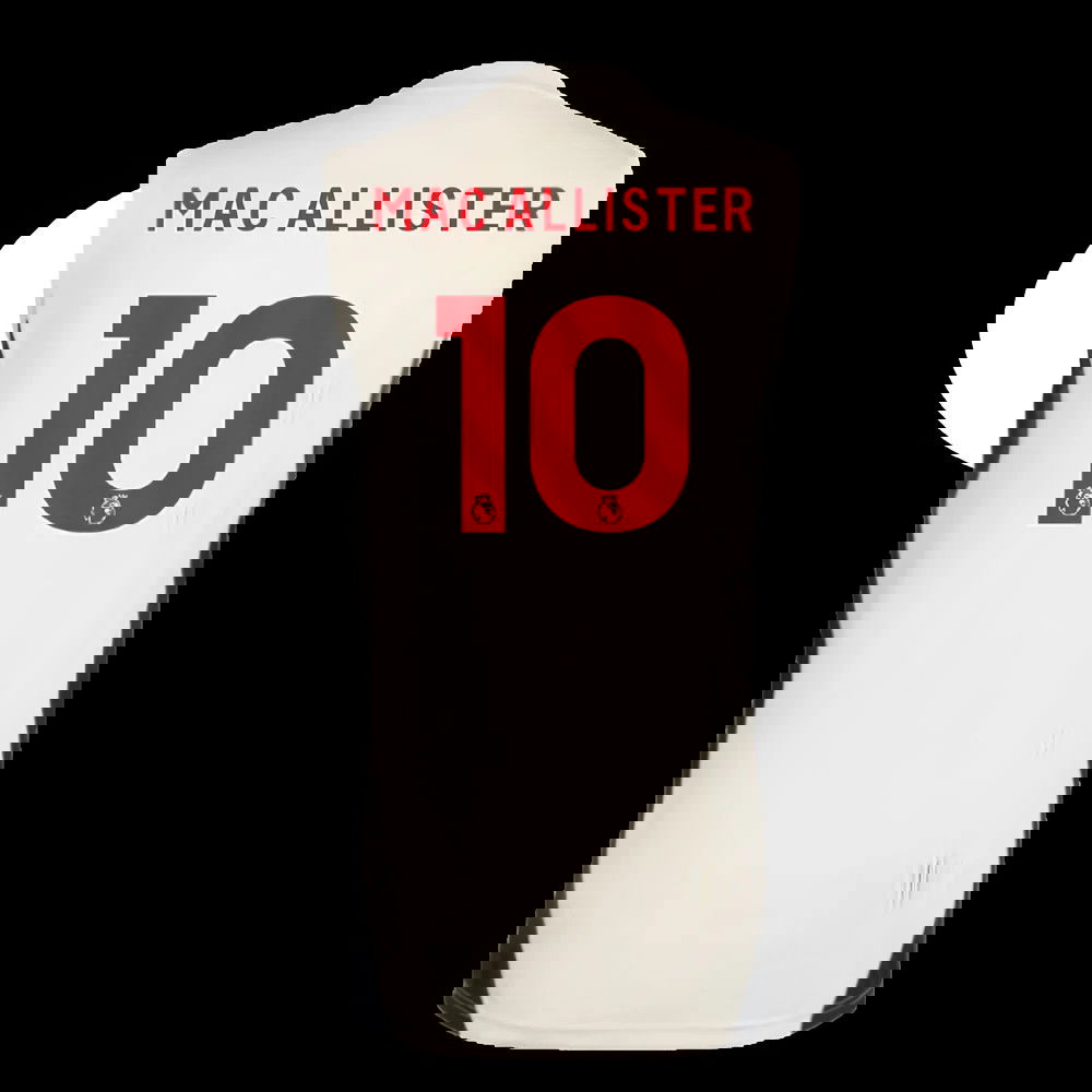 2025-2026 Liverpool Sleeveless Jersey (White) (Mac Allister 10)