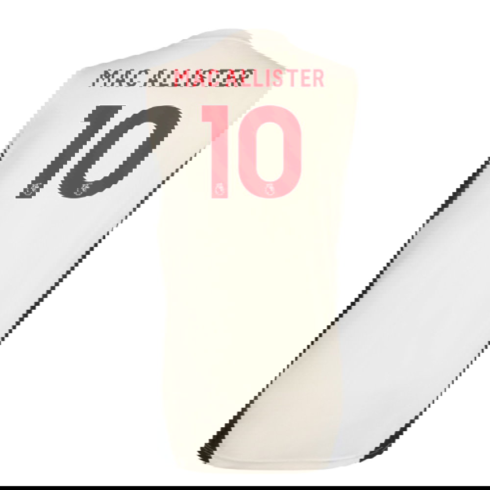 2025-2026 Liverpool Sleeveless Jersey (White) (Mac Allister 10)