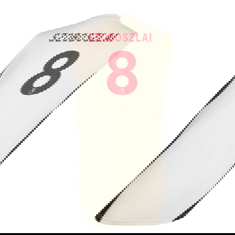 2025-2026 Liverpool Sleeveless Jersey (White) (Szoboszlai 8)