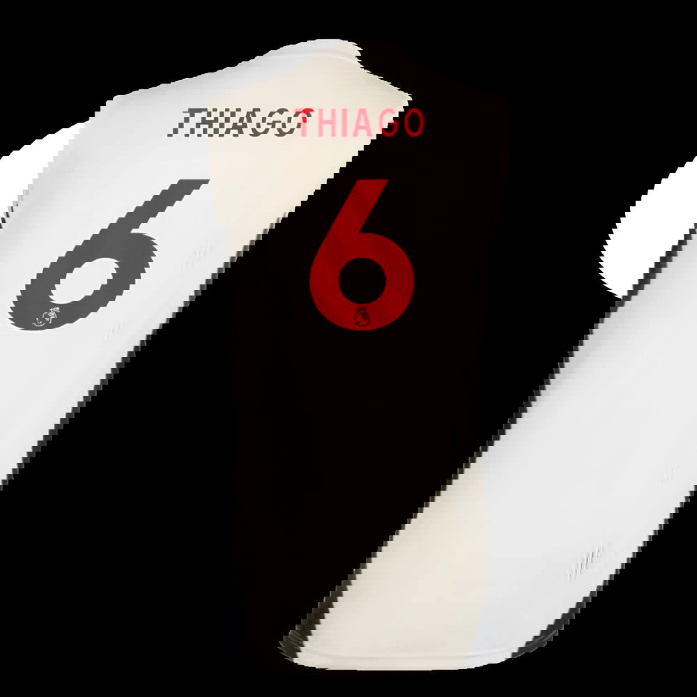 2025-2026 Liverpool Sleeveless Jersey (White) (Thiago 6)