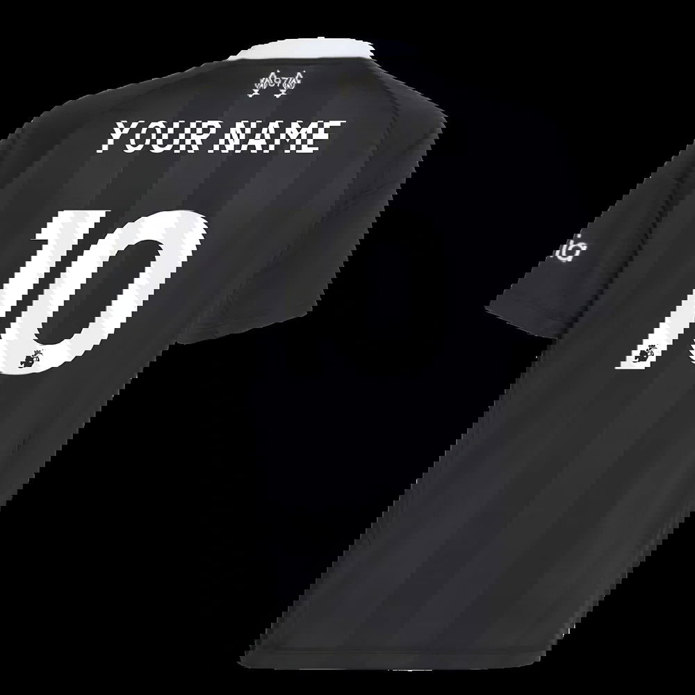 2025-2026 Liverpool Third Goalkeeper Shirt (Black) - Kids (Your Name)