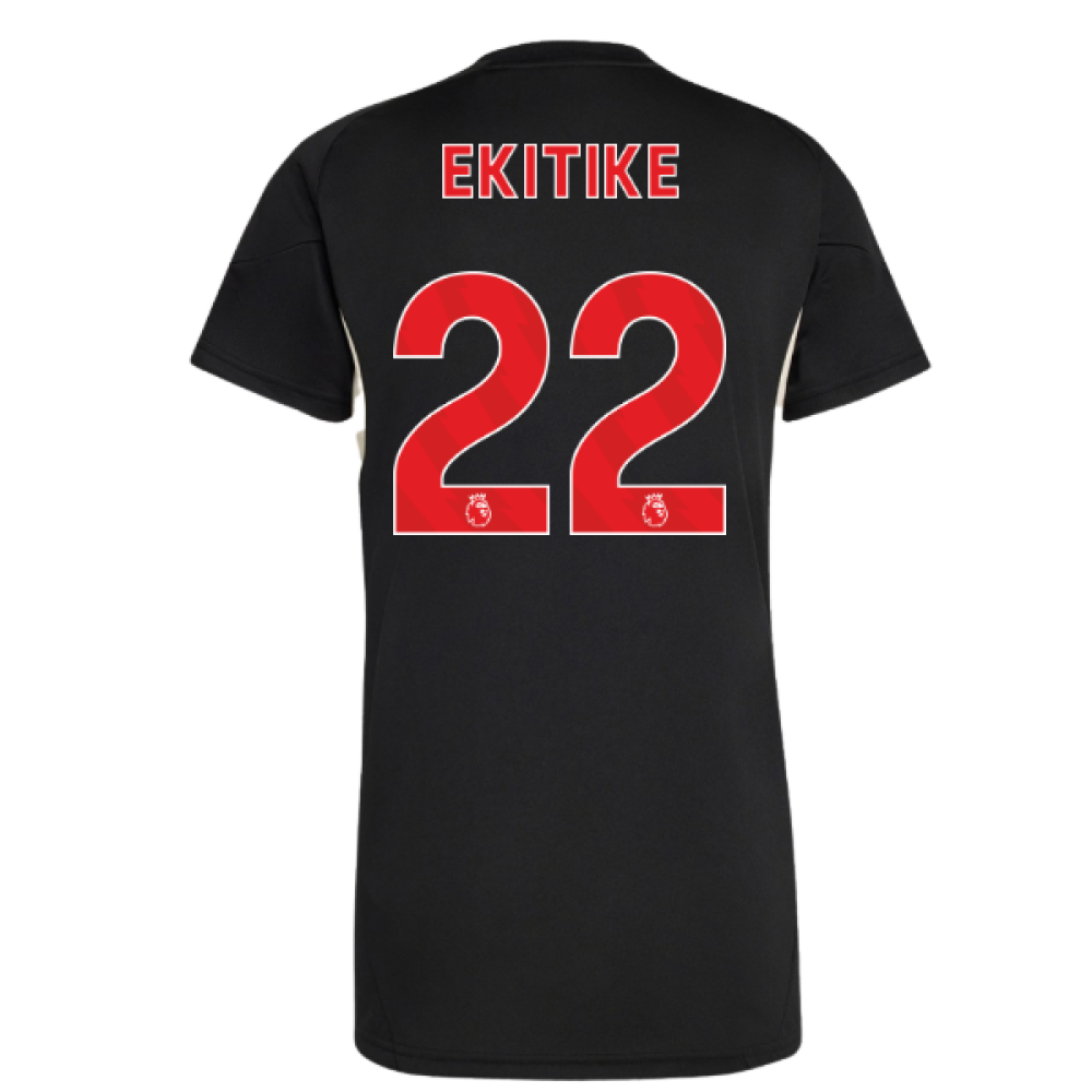 2025-2026 Liverpool Training Jersey (Black) - Womens (Ekitike 22)