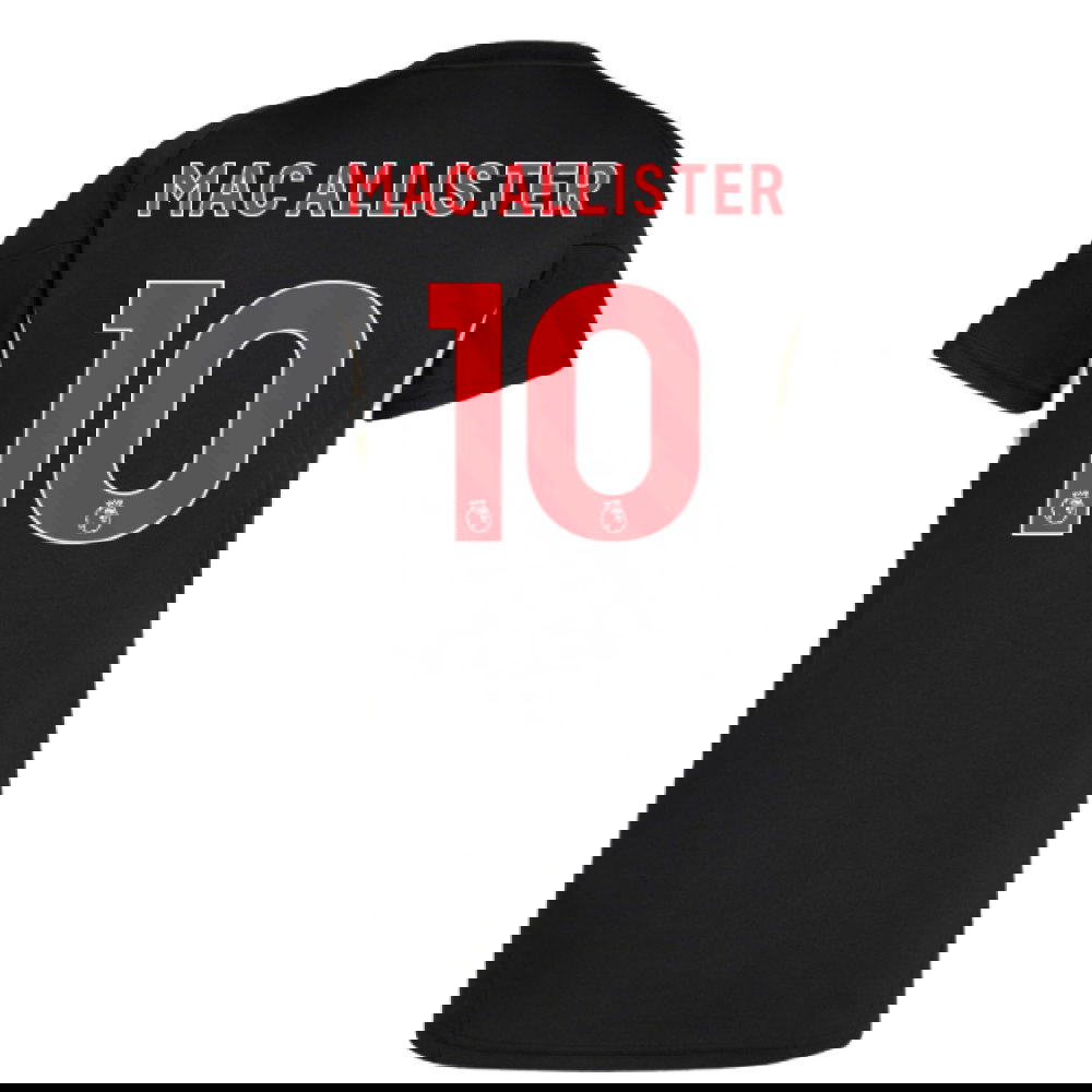 2025-2026 Liverpool Training Jersey (Black) - Womens (Mac Allister 10)