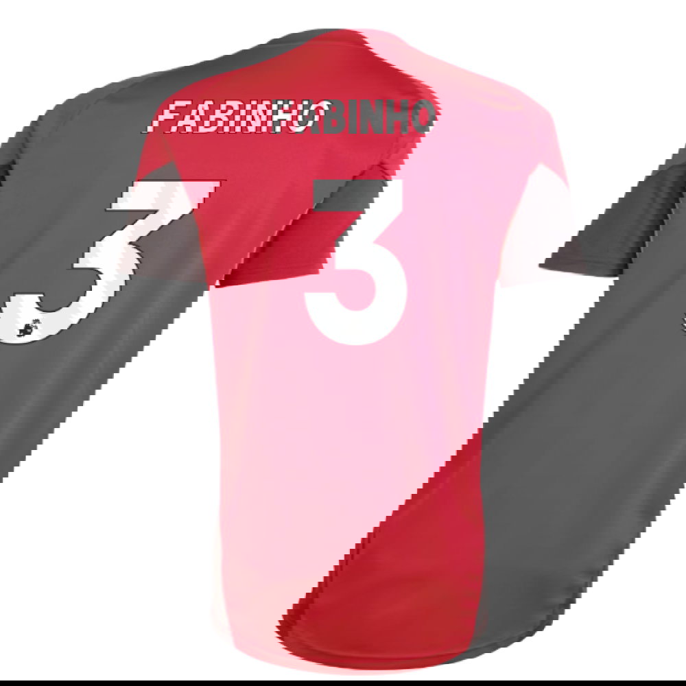 2025-2026 Liverpool Training Jersey (Strawberry Red) (Fabinho 3)
