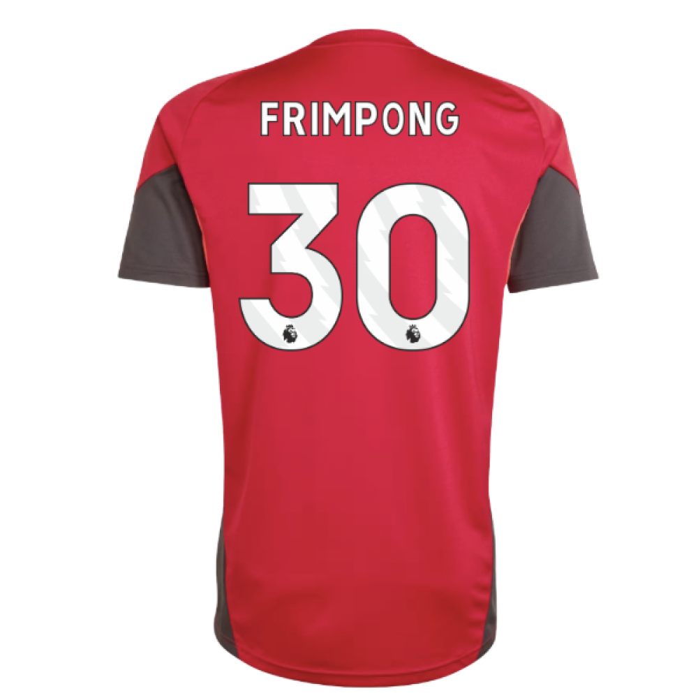 2025-2026 Liverpool Training Jersey (Strawberry Red) (Frimpong 30)