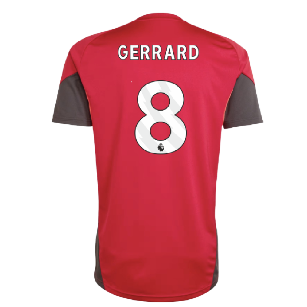 2025-2026 Liverpool Training Jersey (Strawberry Red) (Gerrard 8)