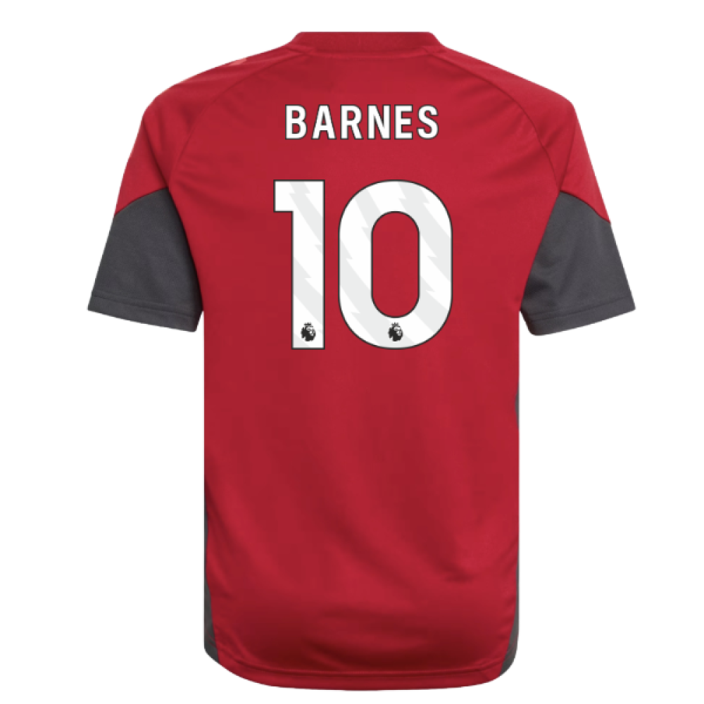 2025-2026 Liverpool Training Jersey (Strawberry Red) - Kids (Barnes 10)
