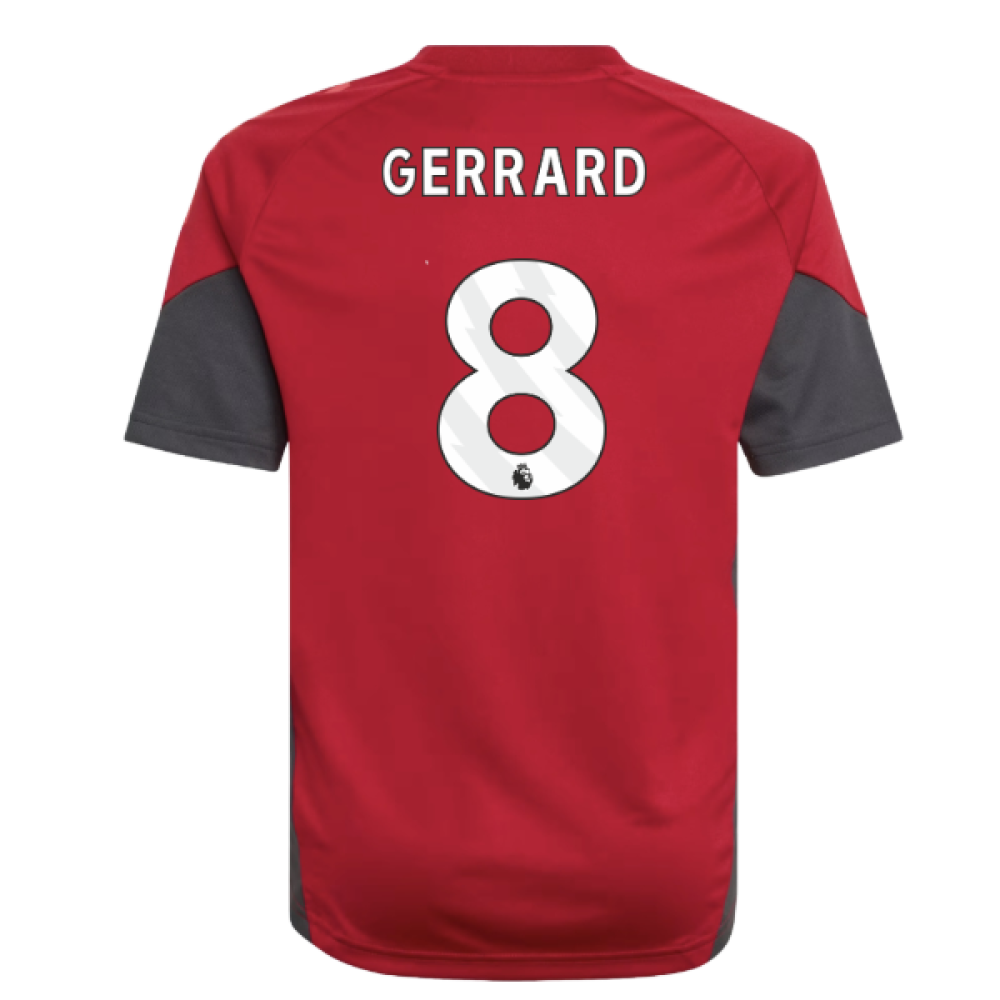 2025-2026 Liverpool Training Jersey (Strawberry Red) - Kids (Gerrard 8)