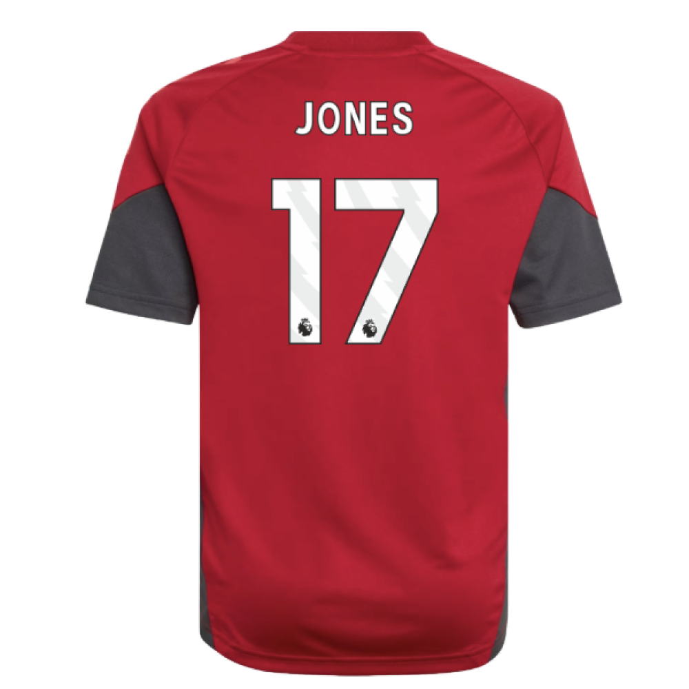 2025-2026 Liverpool Training Jersey (Strawberry Red) - Kids (Jones 17)