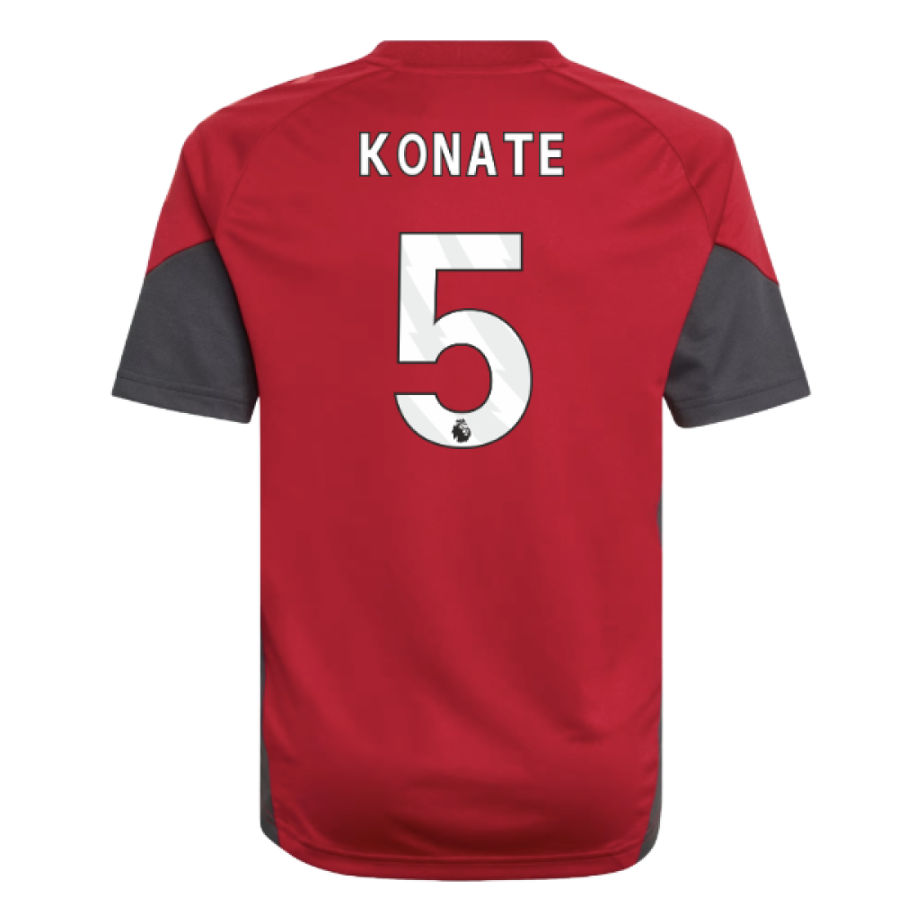 2025-2026 Liverpool Training Jersey (Strawberry Red) - Kids (Konate 5)