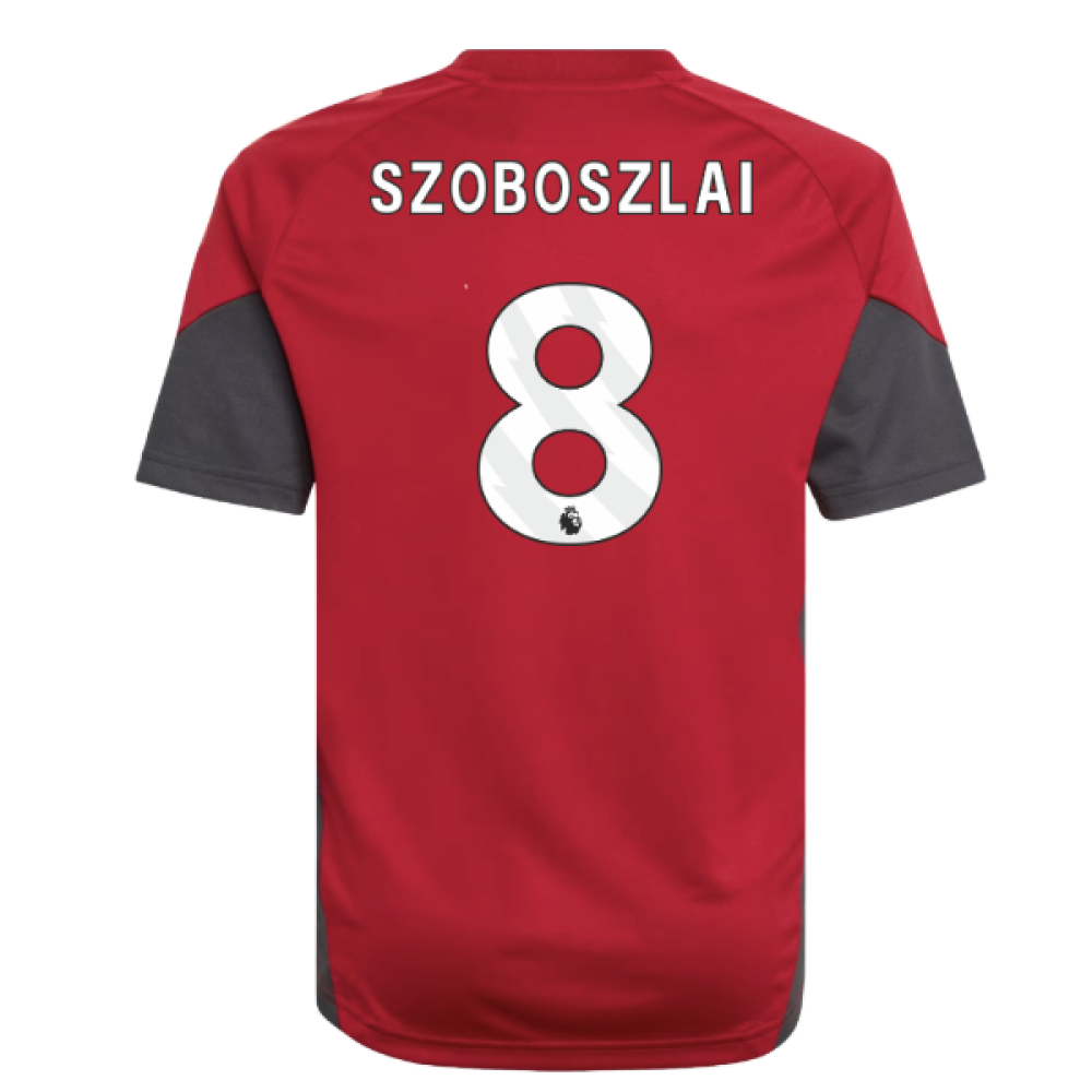 2025-2026 Liverpool Training Jersey (Strawberry Red) - Kids (Szoboszlai 8)